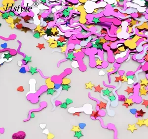 Coriandoli colorati di sperma simpatici Multi stili coriandoli Bridal Shower Party Confetti Cannon celebrazione addio al nubilato SD2287