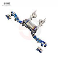 Système d'échappement complet en titane haute performance SDO compatible avec Ferrari F430 4.3L 2005-2009, collecteurs, downpipe catalyseur, soupape à vide