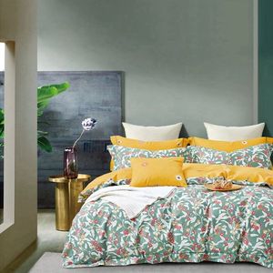 Sndon Bộ Ga Trải Giường Cỡ King Thêu Vải Dệt Gia Dụng Bộ Ga Trải Giường Bằng Cotton Kèm Vỏ Gối - Product Image 2