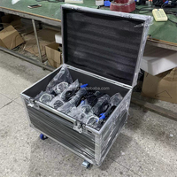 6in1 stroboscope flight case led par lumières lumières de scène cob par lumière fly case rgb led stroboscope cob public blinder road case