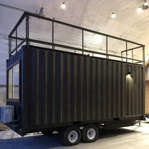 Prefeb 20 Ft Tiny <span class=keywords><strong>Container</strong></span> Nhà Xe <span class=keywords><strong>Trailer</strong></span> Trên Bánh Xe Modular - Product Image 3
