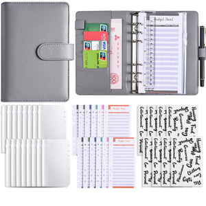 Buste con cerniera stampate in pelle economica A6 PU - Product Image 2