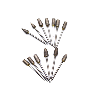 Kim Cương gắn điểm mạ điện Kim Cương Burr Set mài đầu chất lượng cao <span class=keywords><strong>burs</strong></span> nha khoa hoàn toàn thiêu kết kim cương BUR - Product Image 3