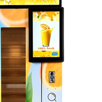 Distributeur automatique de jus d'orange fraîchement pressé, écran tactile intelligent, commercial, libre-service, contrôlé par IA, multi-usage