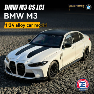 Coche de Juguete de Metal a Escala <span class=keywords><strong>1</strong></span>:<span class=keywords><strong>24</strong></span>, BMW M3 Cs Lci Oficialmente Autorizado, con Sonido y Luces, Puertas Abatibles, Modelo de Coche de Colección, Regalo, BWM - Product Image 3