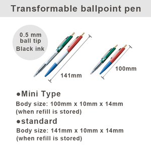 Bolígrafos de alta calidad de 0,5mm, lápiz transformable de material ABS al por mayor de longitud variable - Product Image 3