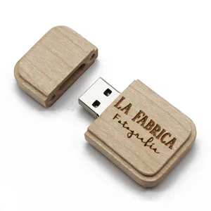 Pen drive USB de madeira de nogueira retangular, unidade USB ecológica ideal para presente, 1gb, 2gb, 4gb, memória USB