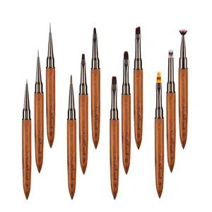 Nail Art <b>Brushes</b> Set 12pcs Nail Liner <b>Brush</b> Nail Painting Pen Acrylic UV Gel <b>Brushes</b> Crystal Ombre Manicure Tool Nail <b>Brush</b> - Product Image 6