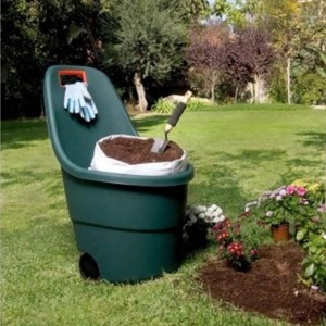 Cỏ Thải Cỏ Dại Rác Làm Vườn Caddy <span class=keywords><strong>Wheelie</strong></span> Bin Xe Đẩy Giỏ Xe Cút Kít - Product Image 6