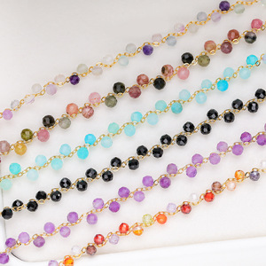 Bracelet haut de gamme tissé à la main pour femme en pierre naturelle, cristal taillé et strass, vente en gros Shaoxing - Product Image 2