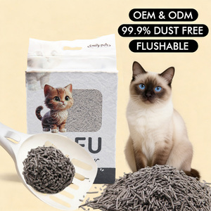 Litière pour chats en tofu <span class=keywords><strong>de</strong></span> haute qualité, fabriquée sur mesure, écologique, biodégradable, à base <span class=keywords><strong>de</strong></span> charbon actif, sans poussière, à agglomération rapide - Product Image 1