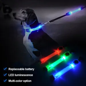 Collier lumineux pour chien Jumon, accessoire pour laisse et harnais, collier LED clignotant imperméable pour la sécurité nocturne en extérieur - Product Image 5
