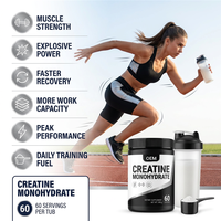 LUVVITA OEM Créatine Monohydrate en Poudre en Vrac, Complément Alimentaire à Marque Blanche 500g 1000g, Poudre de Créatine Micronisée Optimum Nutrition