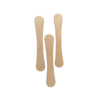 Bâtonnets de crème glacée en bois de bouleau de couleur naturelle, écologiques, jetables, portables, flexibles, avec logo personnalisé imprimé