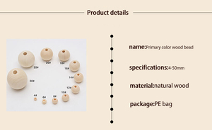 100 pièces sac de perles en bois naturel de 12mm de fournisseur chinois pour les projets de bricolage - Product Image 4