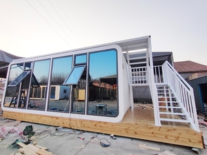 Casa prefabricada de diseño moderno, cama de cápsula espacial, casa de cápsula espacial inspirada en la ciencia y la tecnología <span class=keywords><strong>del</strong></span> hotel - Product Image 4