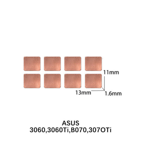 Dissipateur thermique en cuivre violet pour GPU RAM pour RTX 3060 <span class=keywords><strong>3070</strong></span> 3080 3090 / 5600 5700 GPU Cooling Down 15-40 Degree Thermal Conductive Pad - Product Image 3
