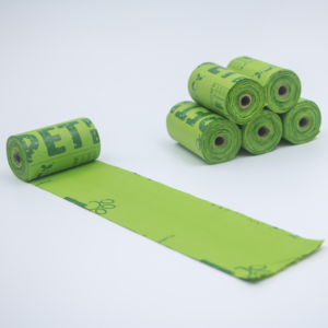 Sac à excréments biodégradables pour chiens, pouf de maïs, de haute qualité, ne laisse pas de fuite, pouf pour animaux domestiques, 100% unités - Product Image 1