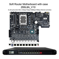 Placa Base Z690 con Carcasa para Servidor de Firewall, Router, Gateway, Compatible con Procesadores Core I3, I5, I7 de 12ª, 13ª y 14ª Generación, DDR5, Puertos de 2.5 Gbps