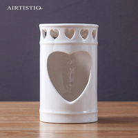Décor à la maison en céramique arôme parfum lampes chauffe-plat parfum huile diffuseur brûleur d'encens bougie plus chaud