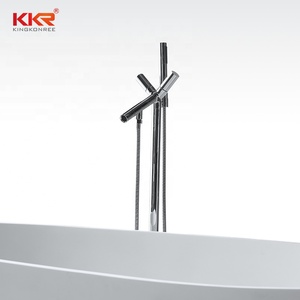 KKR venta al por Mayor moderno montado en el piso <span class=keywords><strong>de</strong></span> la <span class=keywords><strong>ducha</strong></span> baño grifo bañera <span class=keywords><strong>de</strong></span> pie libre bañera <span class=keywords><strong>de</strong></span> latón independiente bañera, baño <span class=keywords><strong>de</strong></span> grifos - Product Image 4