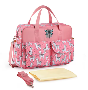 Bolsa de Pañales Estampada con Cambiador, Bolsos de Maternidad, Bolsos de Lactancia <span class=keywords><strong>para</strong></span> Mamá, Impermeables, <span class=keywords><strong>para</strong></span> Cochecito de Bebé - Product Image 5