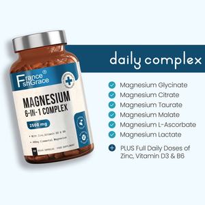 Suplemento de Magnesio Complejo de Alta Calidad para la Salud del Corazón, para Mujeres y Hombres, Cápsulas de Magnesio Complejo - Product Image 3