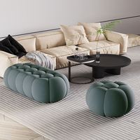 Pouf ottoman en velours pour la maison, repose-pieds, banc de salon nordique, repose-pieds et ottomanes pour canapé