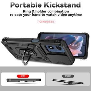 Para Moto G 5G STYLUS G <span class=keywords><strong>PLAY</strong></span> 2024 funda con anillo soporte magnético protección de cámara funda de teléfono armadura 2 en 1 cubierta - Product Image 5