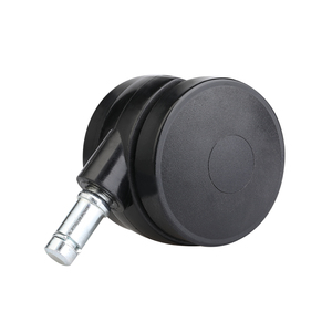 Durable Black <b>Plastic</b> Decorative Adjustable Caster <b>Wheels</b> Furniture Parts For Hospital Dining Kitchen Furniture - Product Image 3