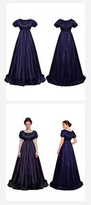 Vestido de Fiesta HP Bridgton - Falda de Cosplay Estilo Princesa Regency de la Era Victoriana con Cola Fluida - Product Image 6