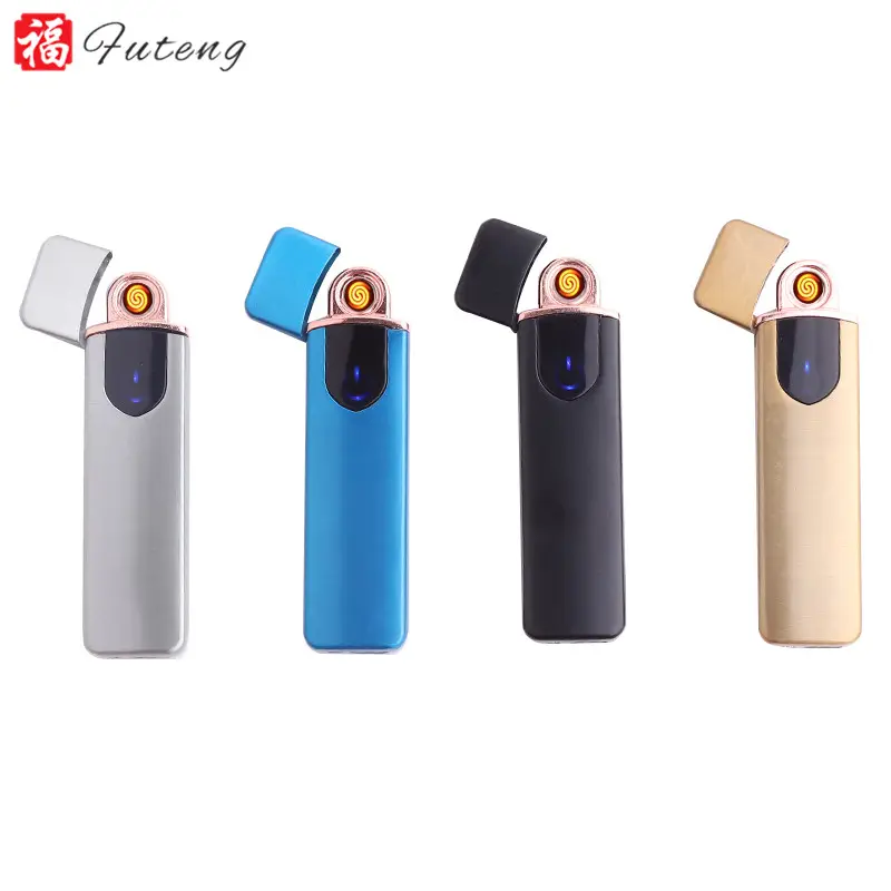 wholesale lighter New style portable touch induction charging electronic cigarette USB lighters