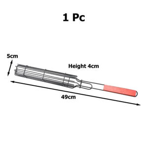 Cesta para Asar al por Mayor, Portátil, Antiadherente, Reutilizable, con Mango de Madera, Herramientas Anti-Corrosión - Product Image 4