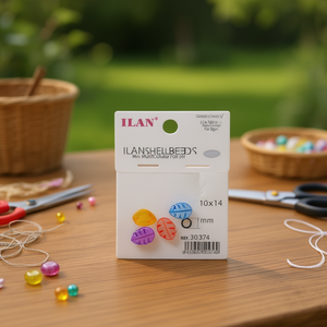 Perline di Conchiglia Ilan 10x14 mm Multicolore per Fai da Te - Product Image 2