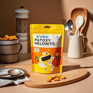 Bolsa Personalizada de Grado Alimenticio con Sello Cuádruple, Fondo Plano, Cierre Vertical, para Empacar Snacks, Brownies, Galletas y Bizcochos - Product Image 6
