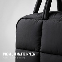 Sac fourre-tout matelassé Royal Fair personnalisé en nylon doux, résistant à l'eau, avec fermeture éclair, grande capacité, idéal pour les cadeaux