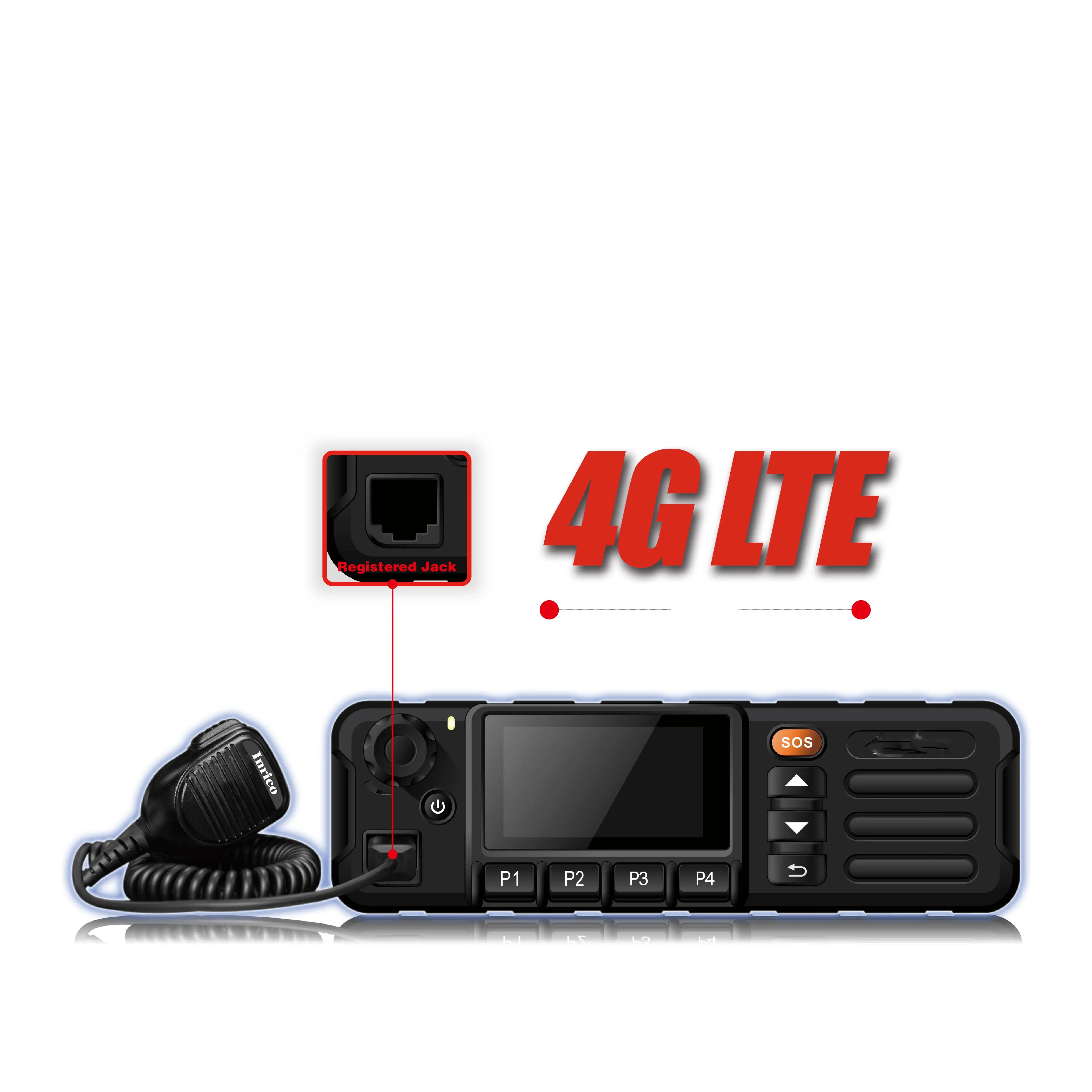 Radio 4G a lungo raggio WIFI walkie talkie 200 km 500 miglia 4G BT GPS autoradio con sim card TM-X7