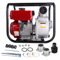 Pompa air bensin bertekanan tinggi 3 inci, mesin kecil, tangki bahan bakar, pompa air 7,5 hp, mesin bensin