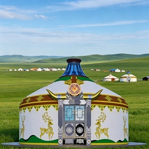 Nouvelles yourtes mongoliennes de luxe pour l'hiver en vente, avec un design chaud et confortable pour le camping en plein air - Product Image 1