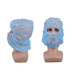 Gorro desechable de tela no tejida para hostelería y fábricas de alimentos, protector facial de doble propósito para salas limpias en Shanghái - Product Image 5
