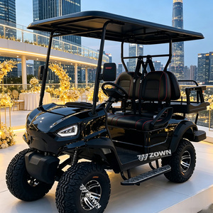 Voiturette de golf électrique à haute sécurité avec système de freinage et feux d'avertissement, idéale pour les attractions touristiques, manoirs privés, et livraison en gros. - Product Image 1