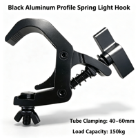 Nouveaux supports de fixation à ressort en profilé aluminium IP54 pour projecteurs PAR LED étanches et projecteurs Beam pour scène de mariage, et crochets pour têtes mobiles