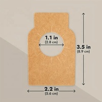 Étiquettes de bouteille de vin en papier kraft pour la collection de caves Étiquettes suspendues pour le champagne avec espace pour le nom de l'année Notes de dégustation imprimées