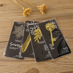 Piuma foglia <span class=keywords><strong>di</strong></span> <span class=keywords><strong>neve</strong></span> fiocco <span class=keywords><strong>di</strong></span> <span class=keywords><strong>neve</strong></span> in metallo placcato oro segnalibro segnalibro marcatori per la pagina del libro - Product Image 6