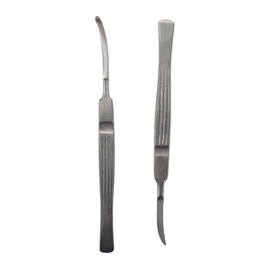 KD840 Vet Use Metal 16cm Convese Button End Absceso Cuchillo Curvo - Product Image 4