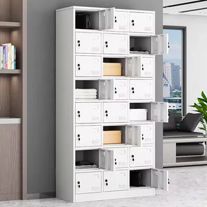 <span class=keywords><strong>Salopette</strong></span> de vestiaire de gymnastique en acier à 24 portes de haute qualité Casiers de rangement sécurisés à 24 portes en acier avec personnel de conception de serrure à clé - Product Image 6