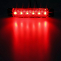 Feux de position arrière de remorque latérale ambre 6 LED pour camions fabrication LED contour 12V Volt camion caravane dégagement bleu rouge