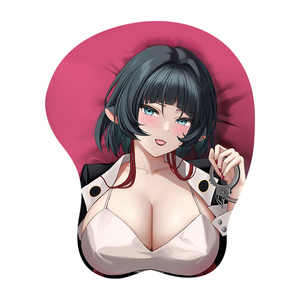 Phổ biến bán tùy chỉnh sexy phim hoạt hình cô gái lớn ngực ngực Silicone cổ tay phần còn lại Hỗ trợ mat chơi game 3D chuột Pad - Product Image 6