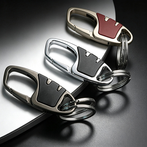 Fashion Hardware Rotatable Zinc Alloy <b>Key</b> Holder Custom Engraved Logo Carabiner <b>Key</b> <b>Ring</b> <b>Key</b> Clip for Car <b>Keys</b>, Outdoor Use - Product Image 5