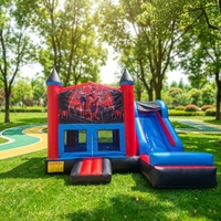 Nouveau style 2026 : Combo toboggan aquatique et château gonflable commercial en PVC 0,55 mm pour enfants, certifié CE, installation facile